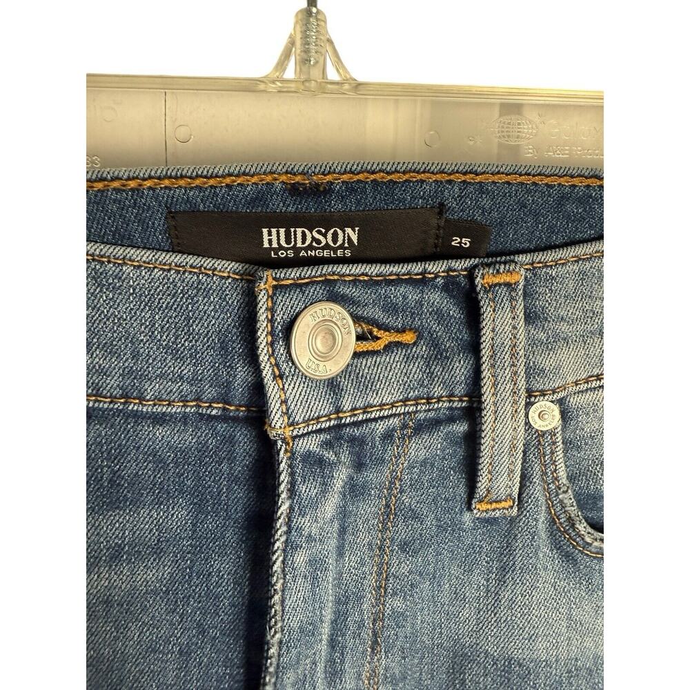 HUDSON Sz25 BARBARA HI-RISE ANKLE SUPER SKINNY-STRETCH JEANS VICTORIUS $195 NWOT - Picture 5 of 10